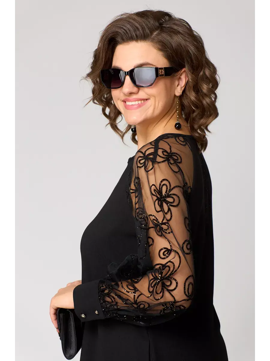 Karen | Robe Classique avec Manches en Dentelle
