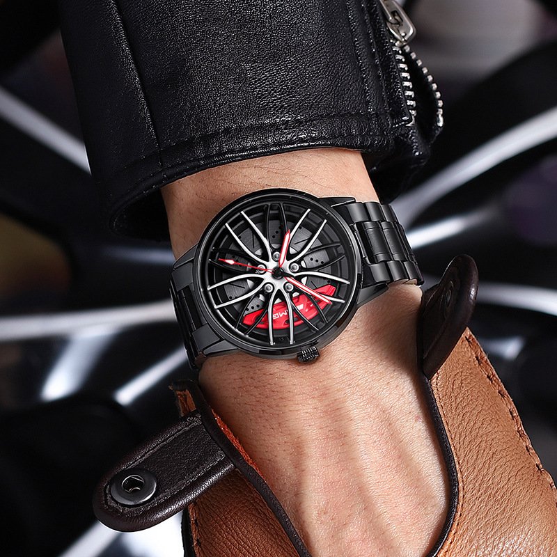 Montre-bracelet pour homme de voiture de course élégante - RaceVision
