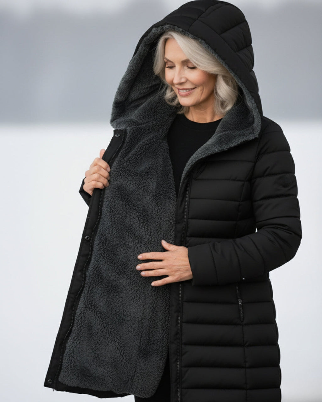 Clair | Manteau Puffer Doublé en Fleece