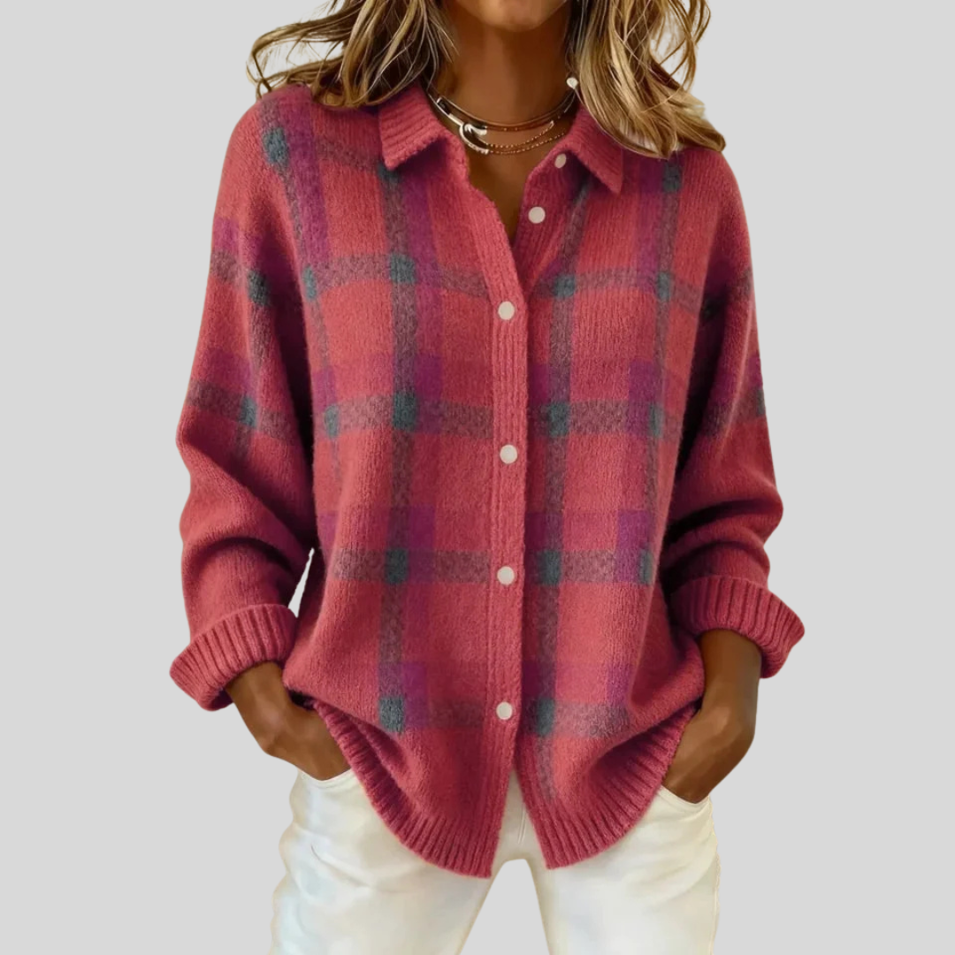 Daphnéa | Pull à Chevrons Rétro