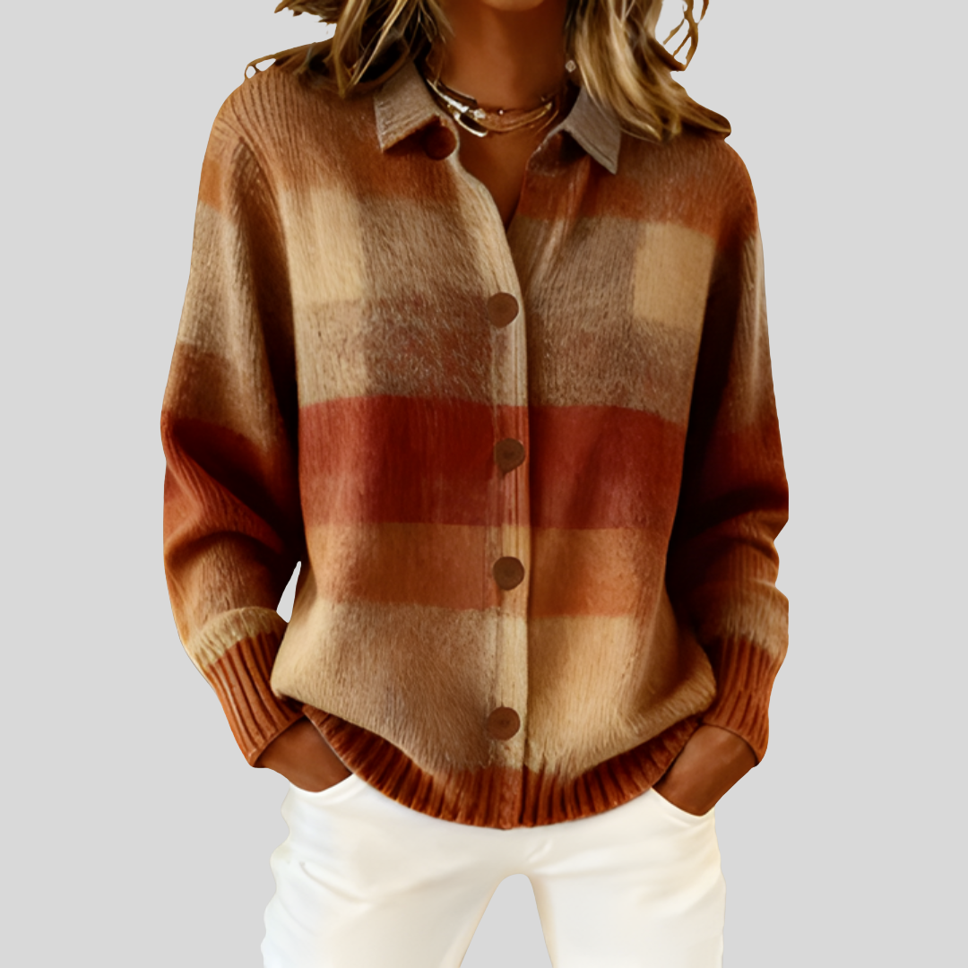 Isalune | Cardigan Tartan Classique