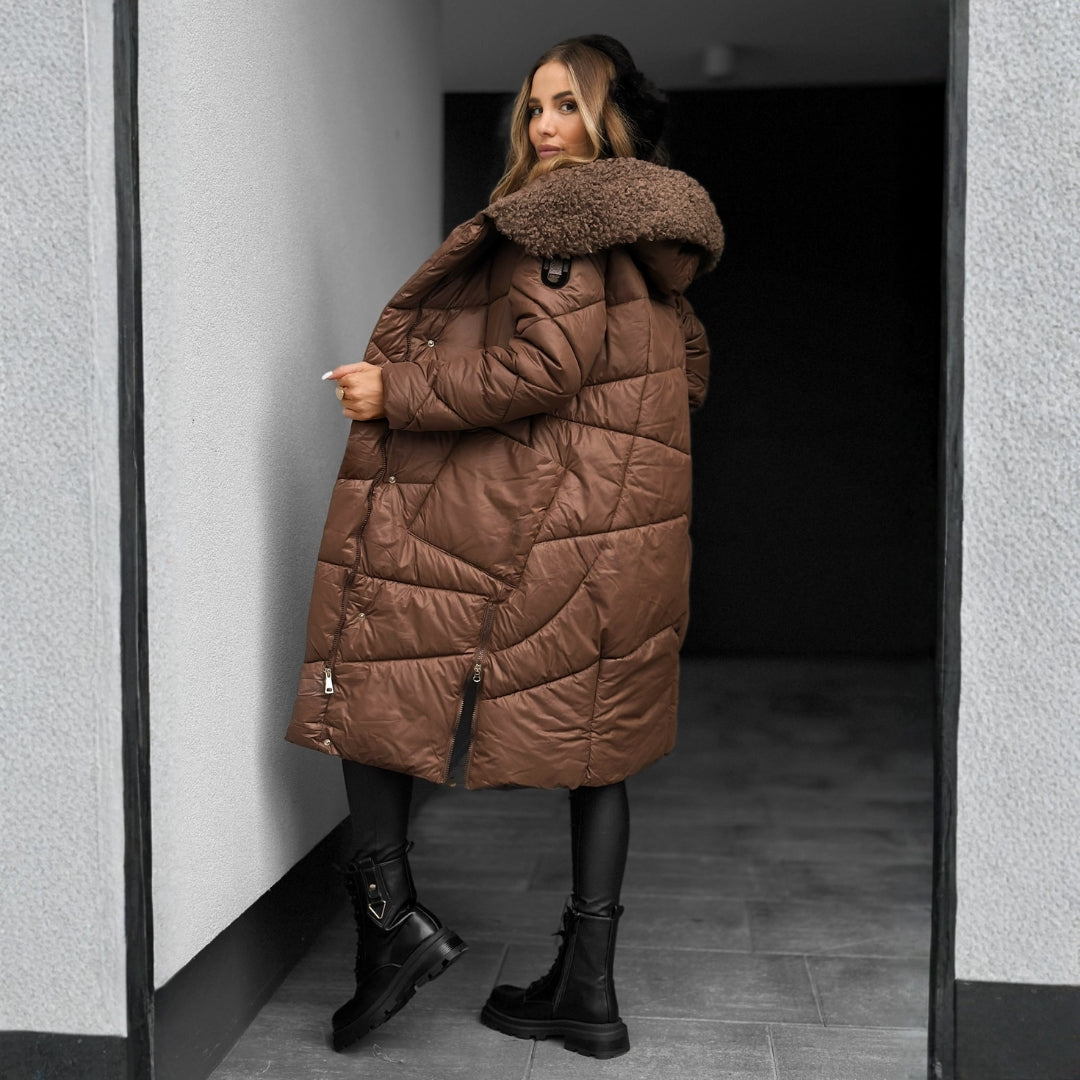 Élise | Manteau d'Hiver Matelassé