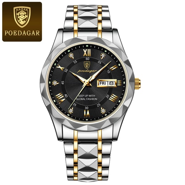 Montre de luxe pour hommes étanche de la marque haut de gamme avec fonction lumineuse