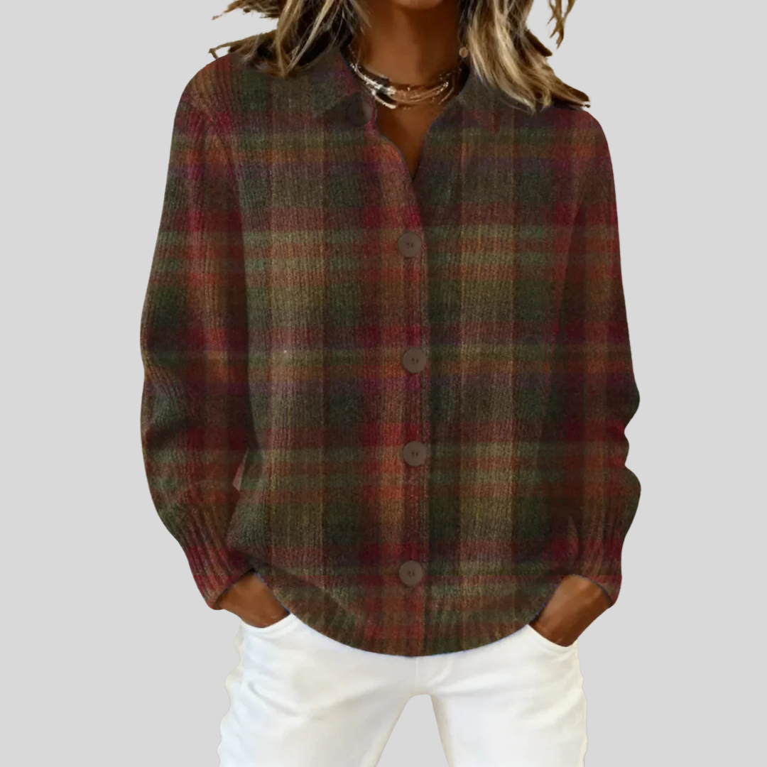 Cléonise | Cardigan à Carreaux Revival