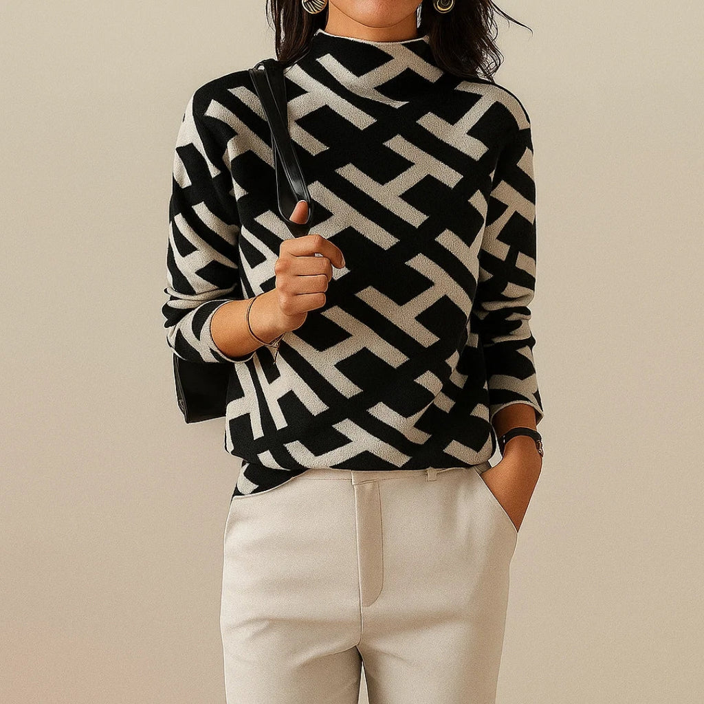 Eva | Pull Alphabet Géométrique