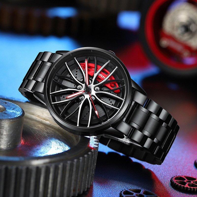 Montre-bracelet pour homme de voiture de course élégante - RaceVision