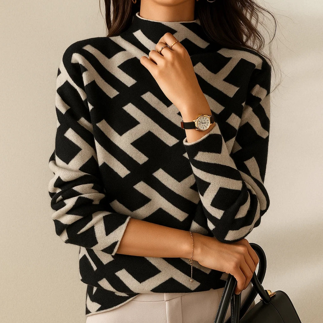 Eva | Pull Alphabet Géométrique