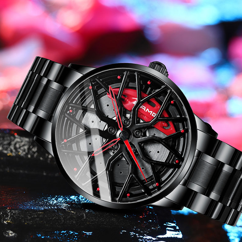 Montre-bracelet pour homme de voiture de course élégante - RaceVision