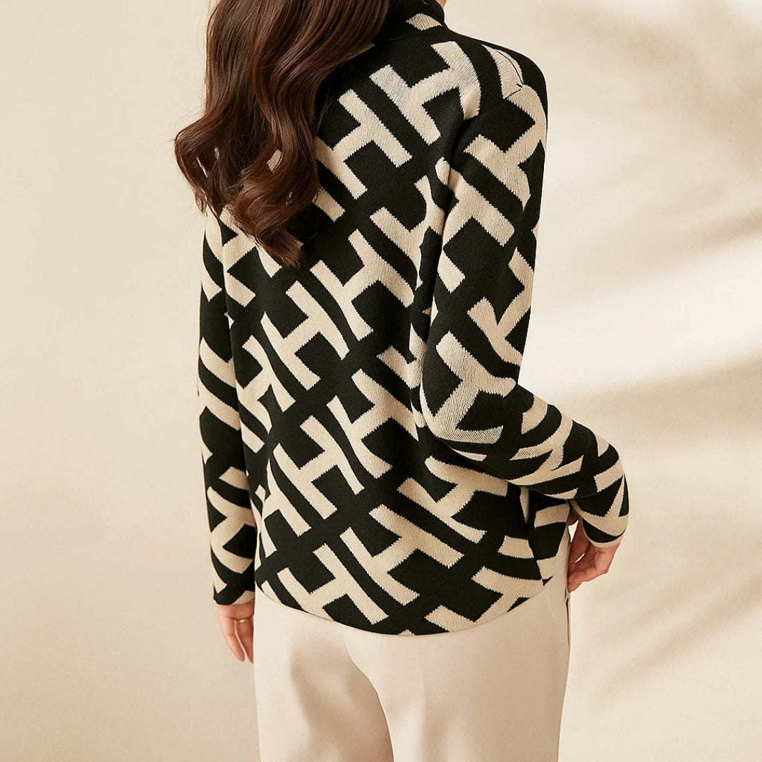 Eva | Pull Alphabet Géométrique