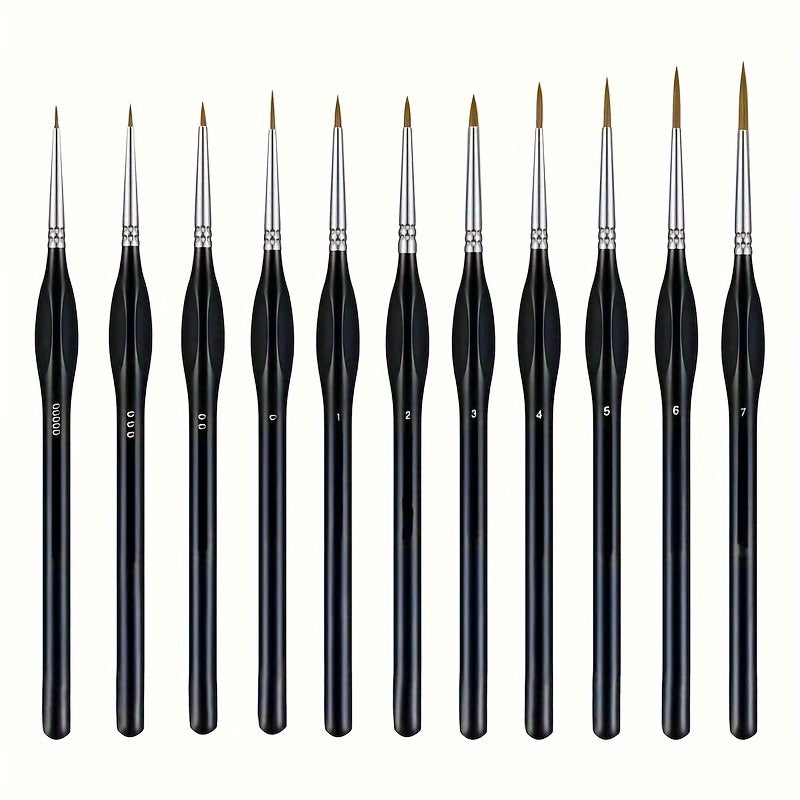 Pinceau de Détail Précis – Idéal pour la Peinture Précise et les Œuvres d'Art Détaillées