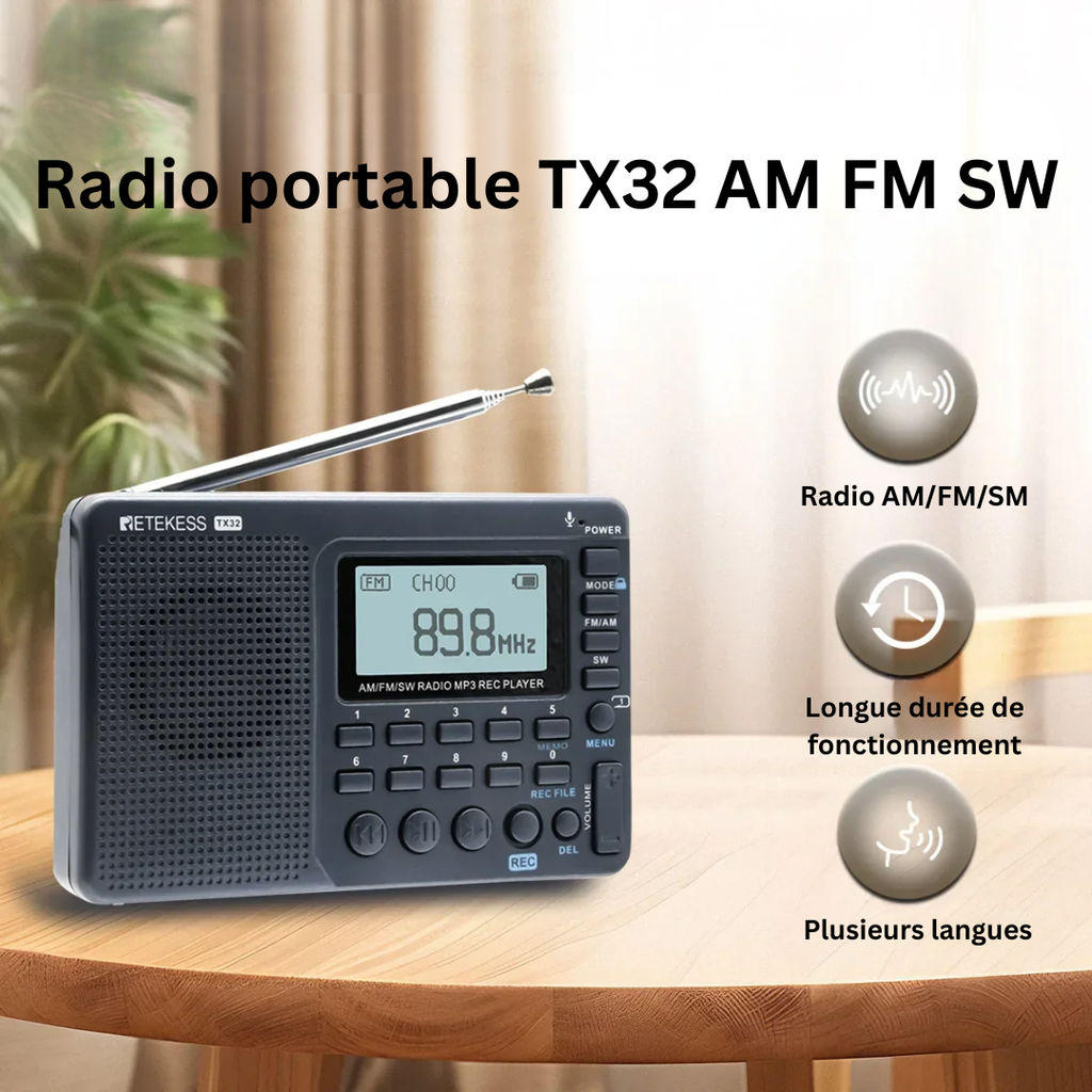 Radio Portable Compacte – EchoWave
