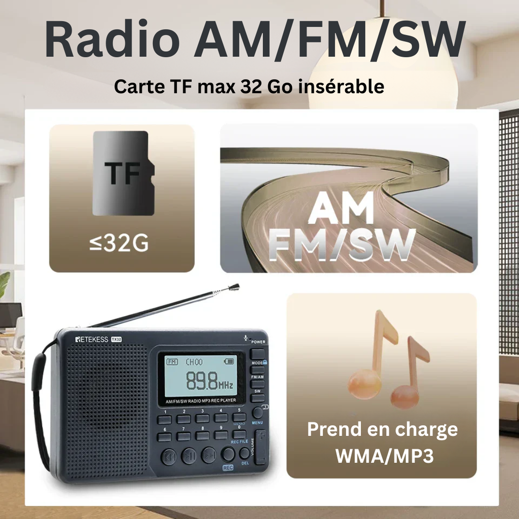Radio Portable Compacte – EchoWave