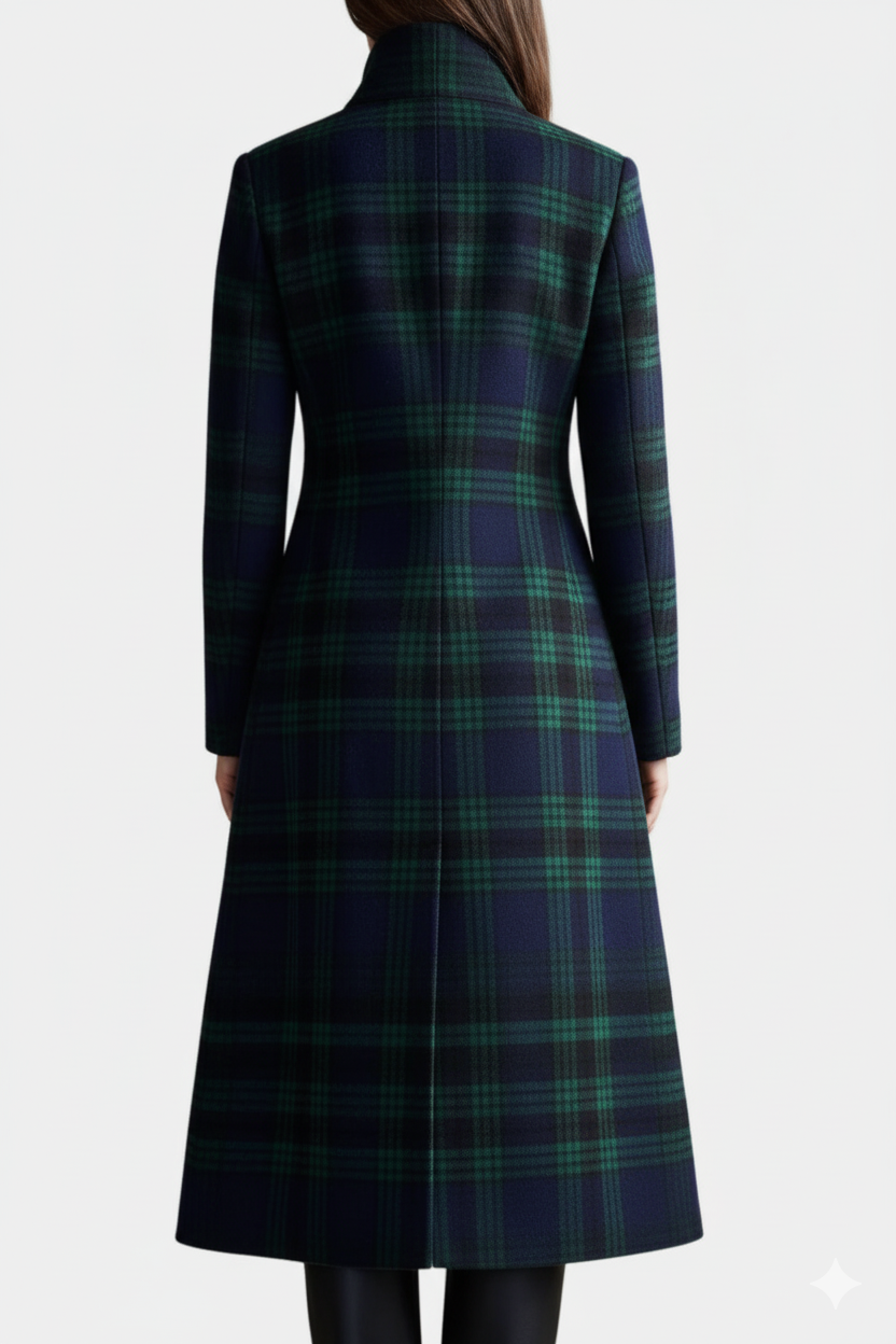 Hayden Rebecca™ | Manteau Élegant à Carreaux Intemporel