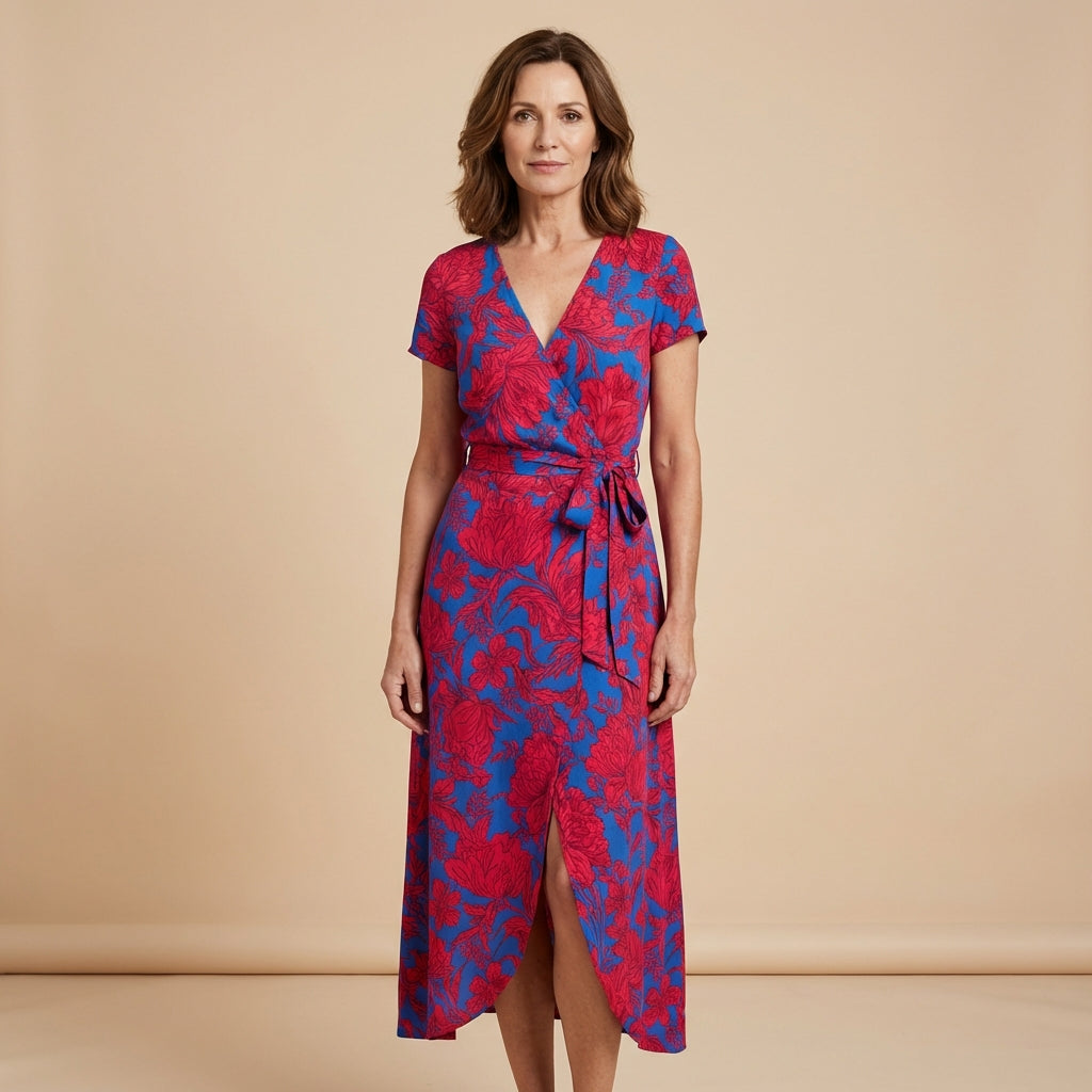 Éclatée | Robe Élégante avec Décolleté en V et Coupe Sculptante