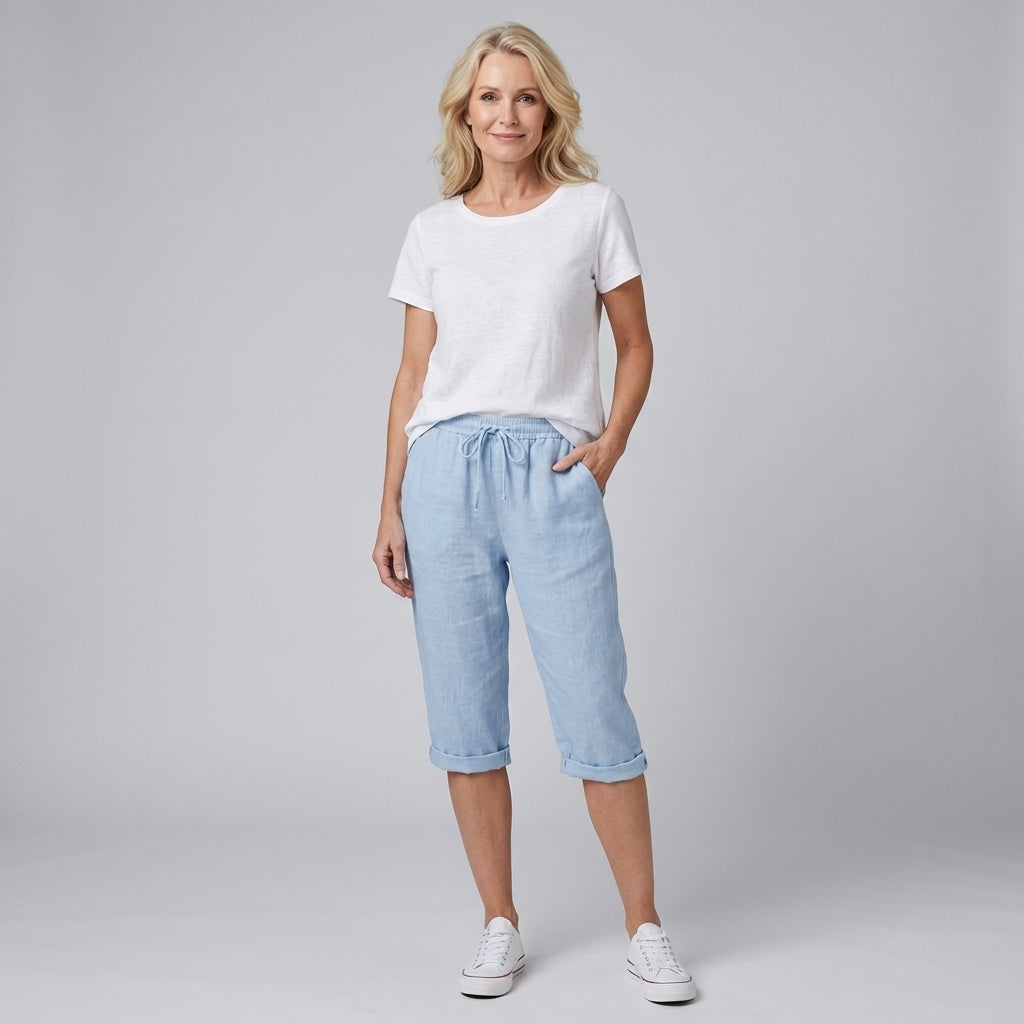 Marielle | Shorts en Coton-Lin Légers