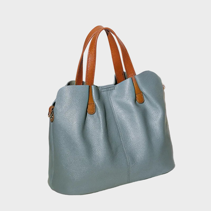 Velune Paris | Sacs à main en cuir véritable en cuir de vache de première couche grain litchi pour femmes