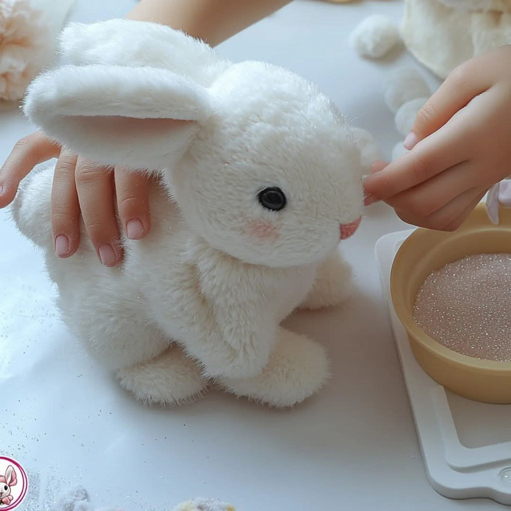 HoppiLoom Lapin Interactif – Jouet en Peluche Sauteur pour Enfants