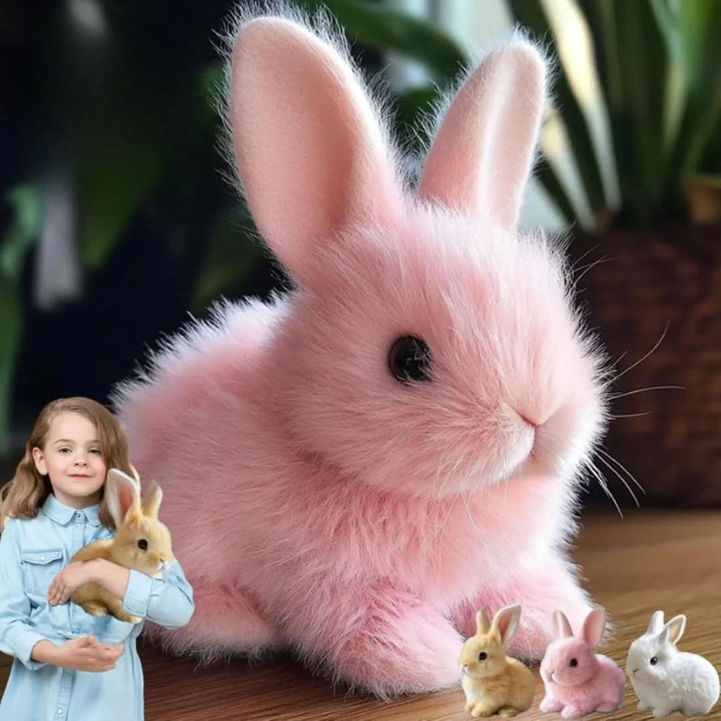 HoppiLoom Lapin Interactif – Jouet en Peluche Sauteur pour Enfants