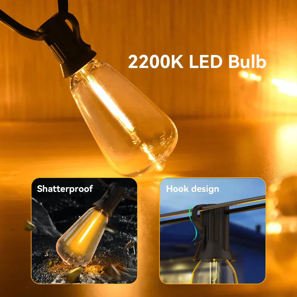 Guirlande LED étanche - LumiGlow