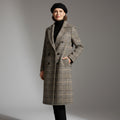 Kathleen | Manteau en Laine à Carreaux Intemporel