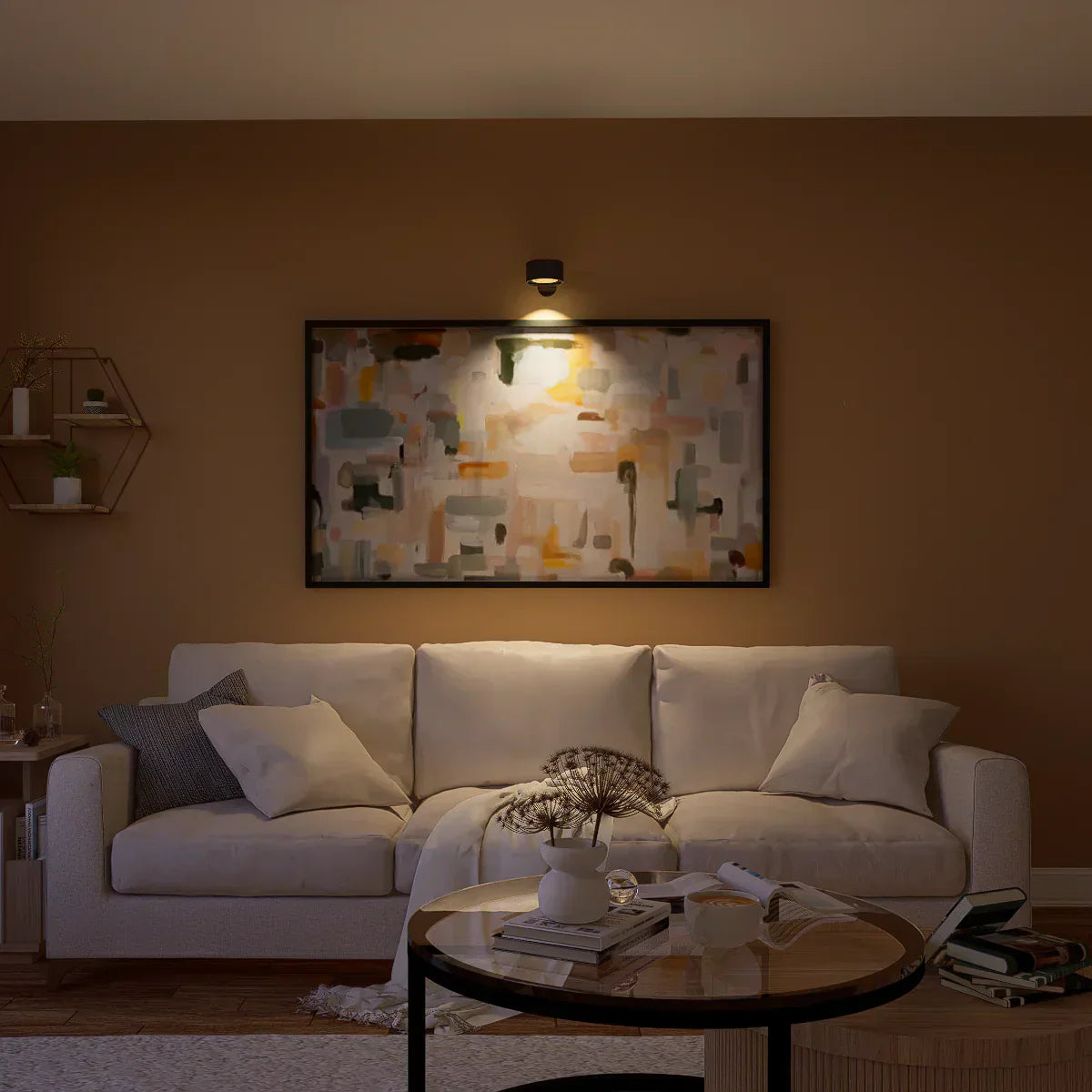 Applique Murale Sans Fil Rechargeable - LumoFlex
