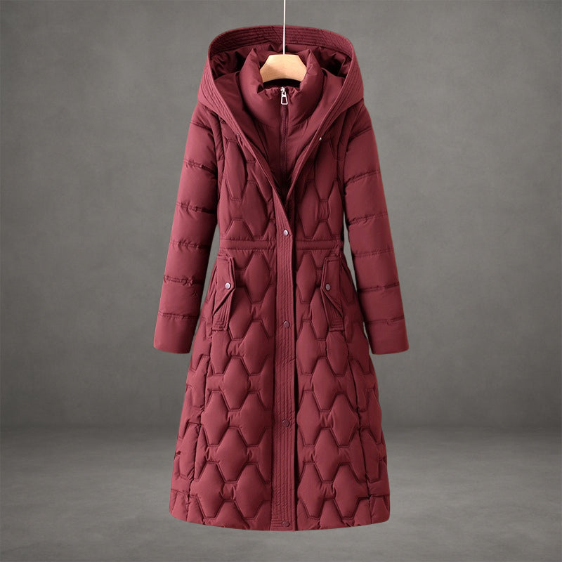 Lumière | Manteau Long à Capuche en Duvet