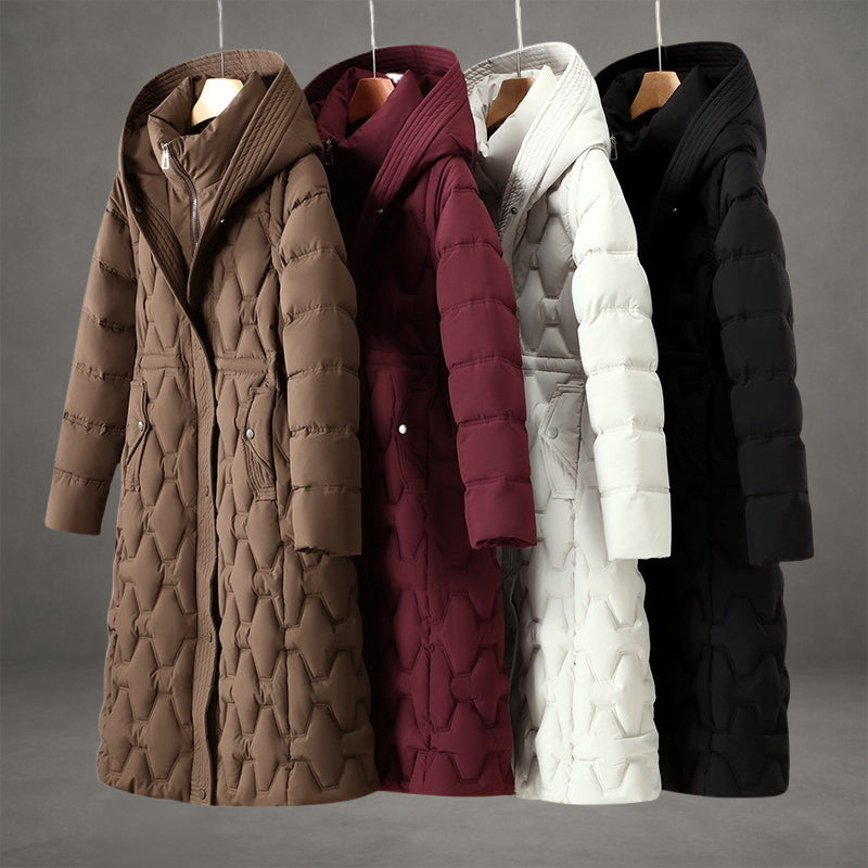 Lumière | Manteau Long à Capuche en Duvet