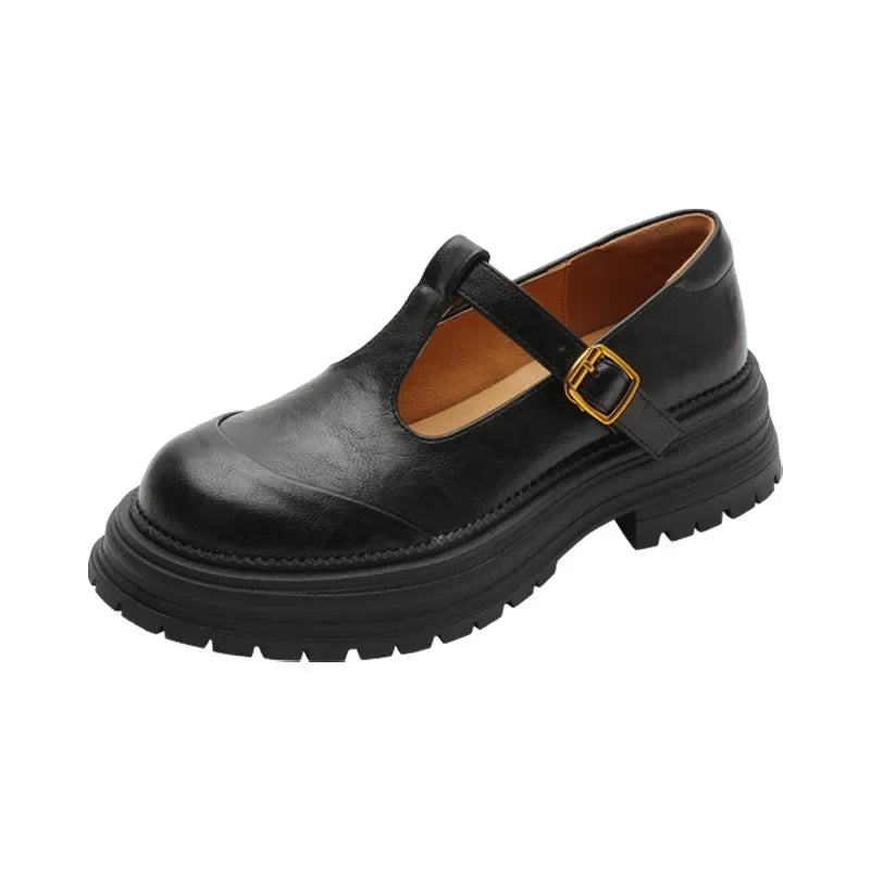 Chiara | Élégantes Chaussures Mary Jane en Cuir de Haute Qualité