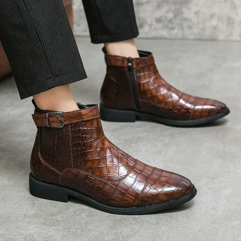 Dylan | Bottines en simili cuir avec boucle