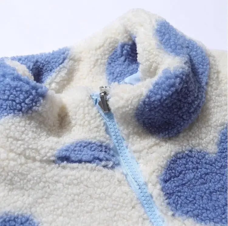 Catherine | Veste réversible à cœurs