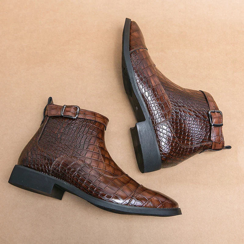 Dylan | Bottines en simili cuir avec boucle