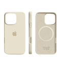 Coque en silicone compatible MagSafe avec surface douce pour iPhone