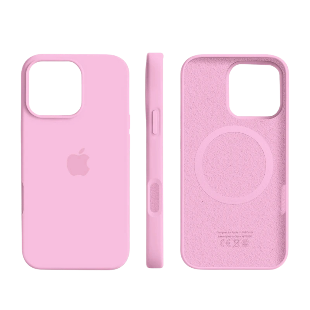 Coque en silicone compatible MagSafe avec surface douce pour iPhone