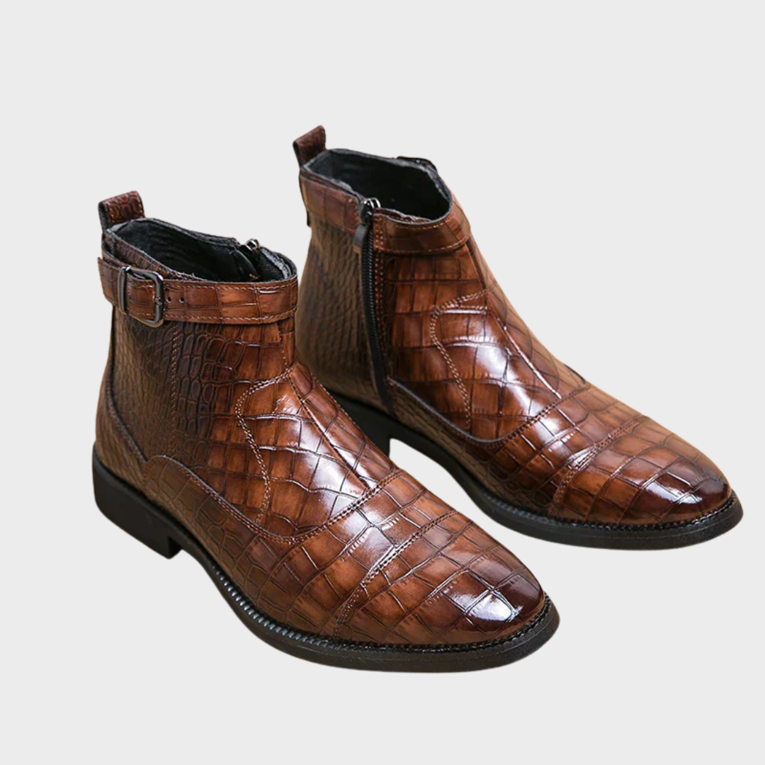 Dylan | Bottines en simili cuir avec boucle