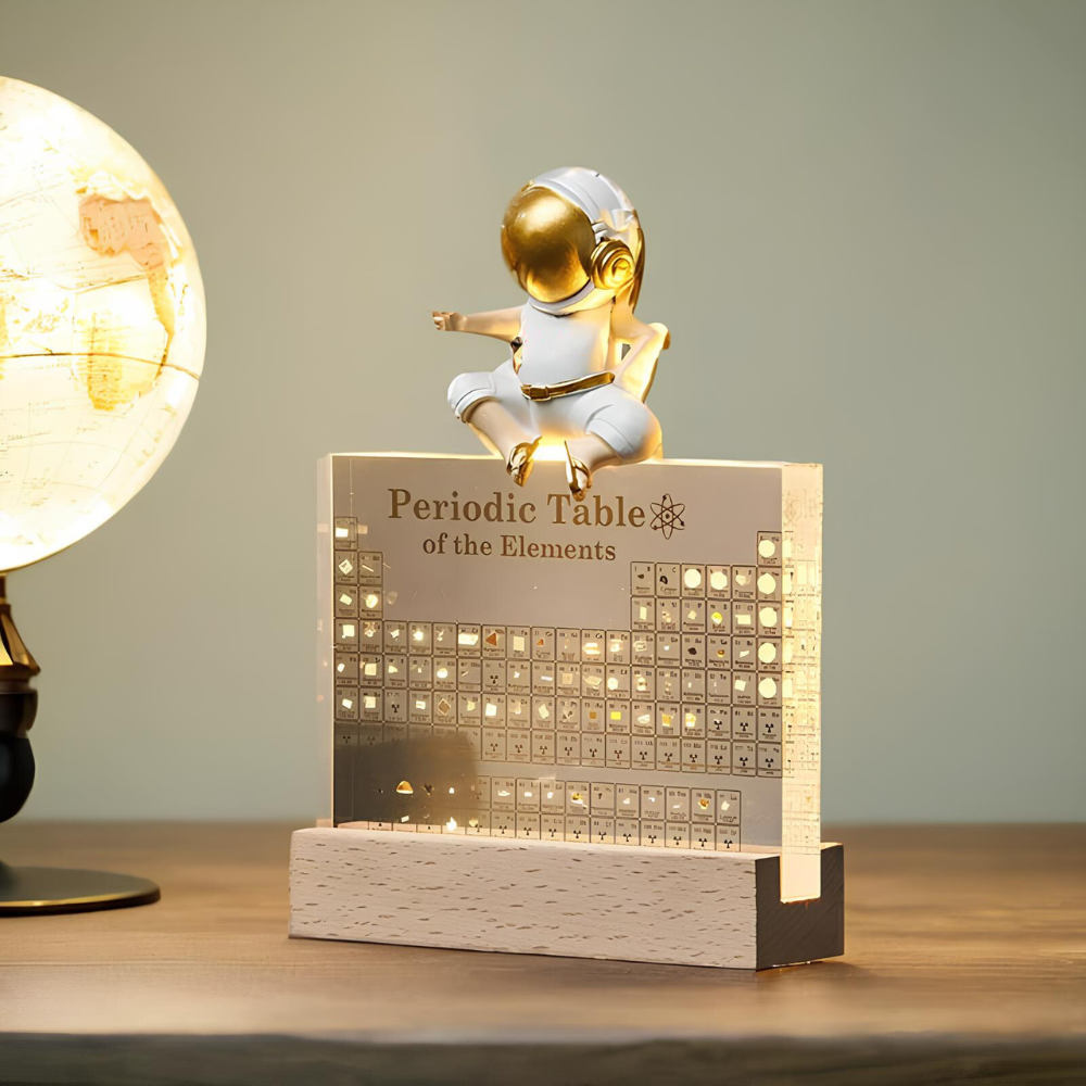 Tableau Périodique Lumineux avec Éléments Réels - Elementa