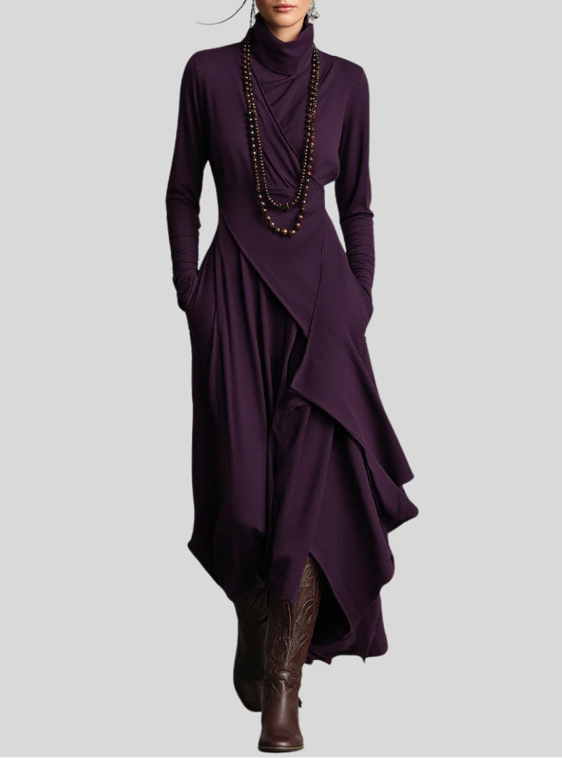 Robe | Velours Maxi Élégante