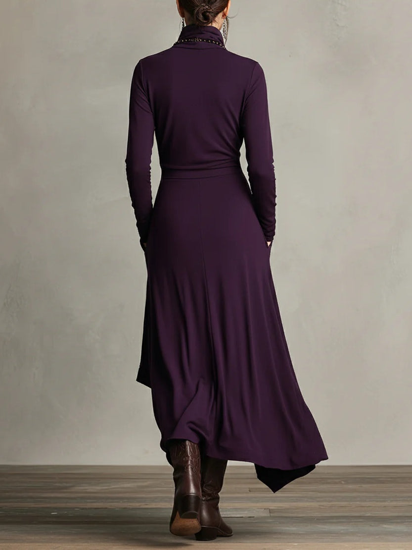 Robe | Velours Maxi Élégante