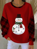 Liv - Pull de Noël avec motif bonhomme de neige