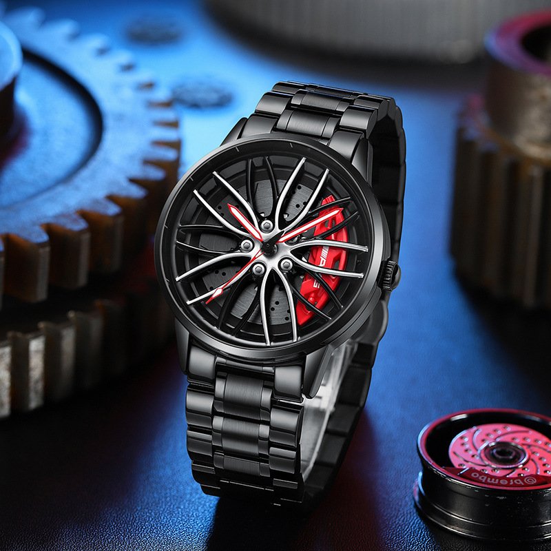 Montre-bracelet pour homme de voiture de course élégante - RaceVision