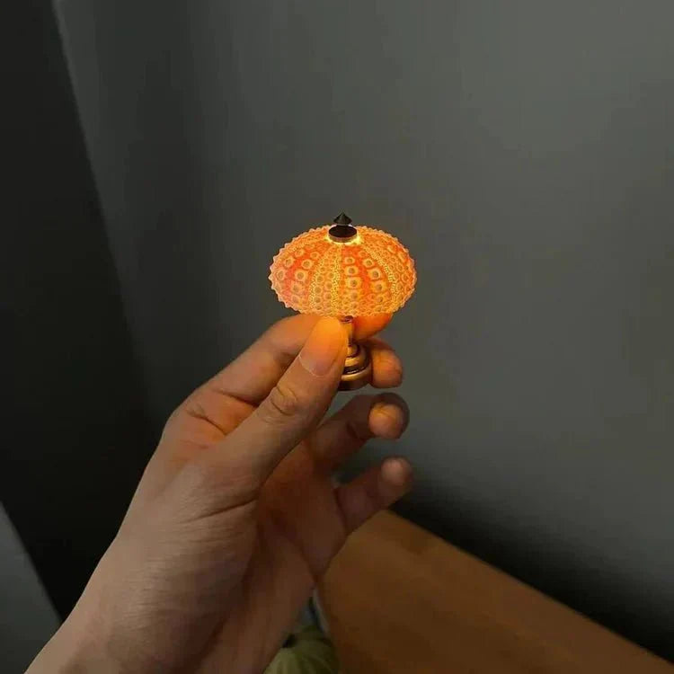 Lampe de table oursin miniature | Lampe d'ambiance créative pour les petites pièces et la décoration de jouets