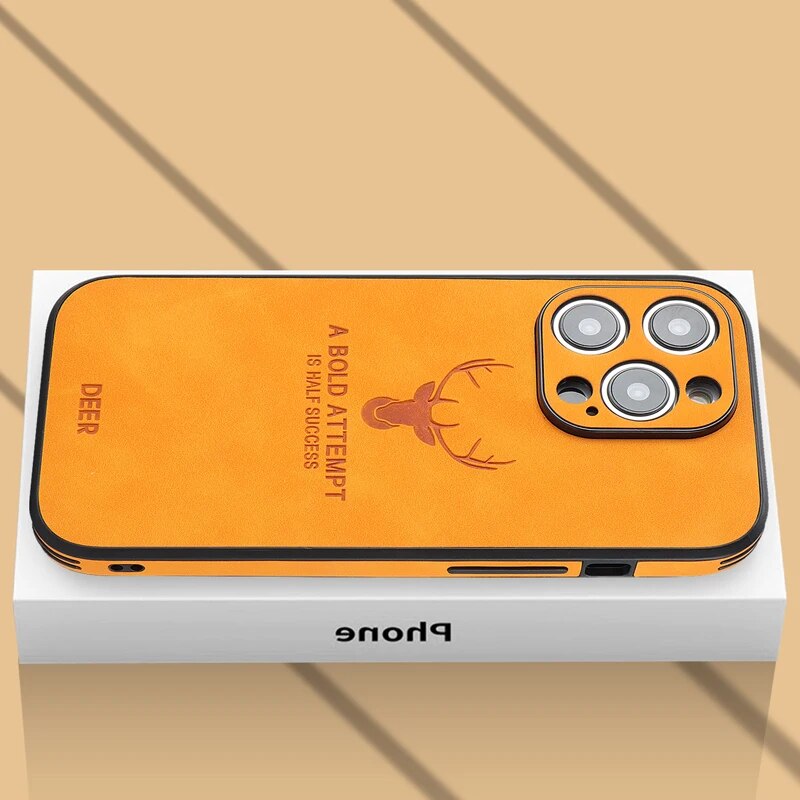 Housse iPhone en cuir de cerf de luxe - Veltro