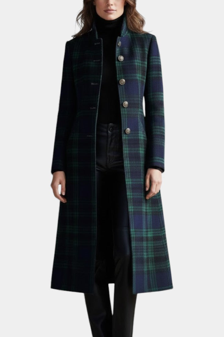 Hayden Rebecca™ | Manteau Élegant à Carreaux Intemporel