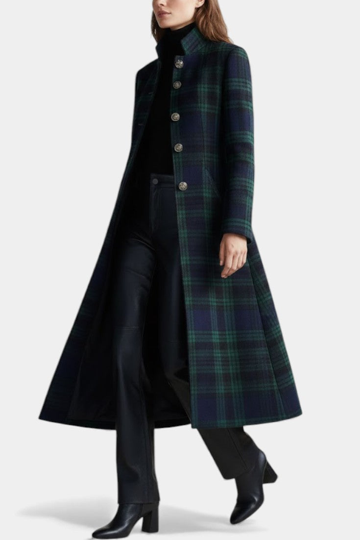 Hayden Rebecca™ | Manteau Élegant à Carreaux Intemporel