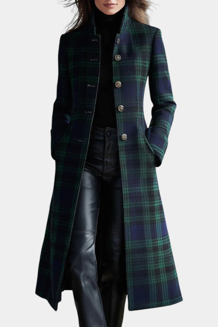 Hayden Rebecca™ | Manteau Élegant à Carreaux Intemporel