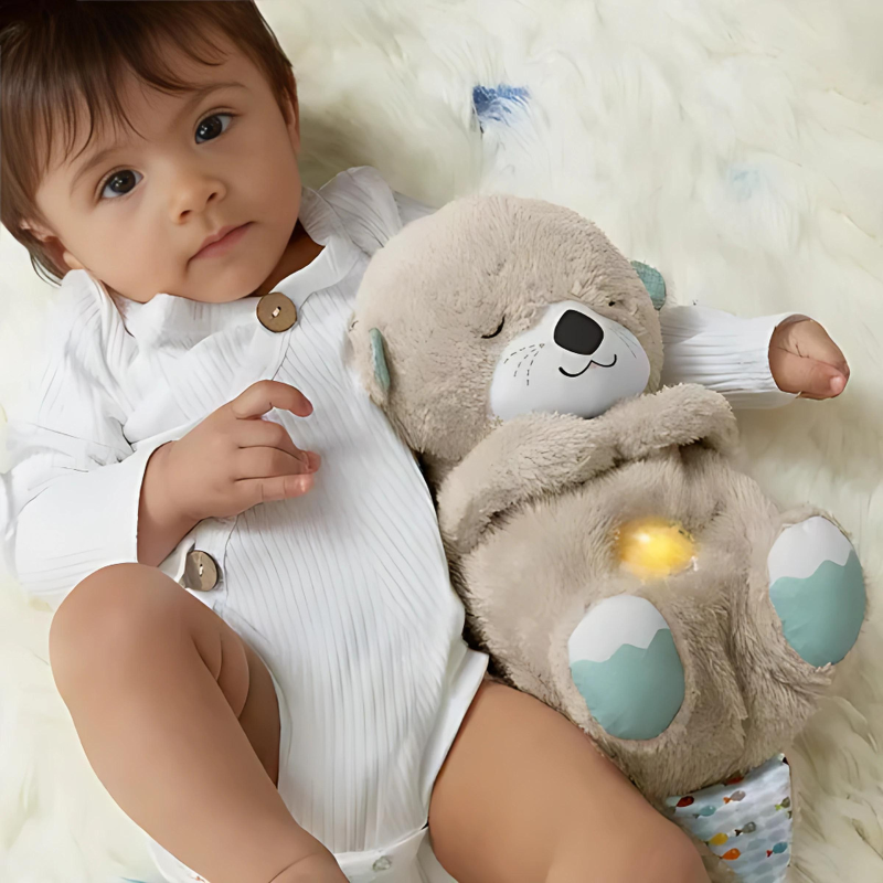 Peluche Relaxante avec Respiration & Veilleuse - Apaisante