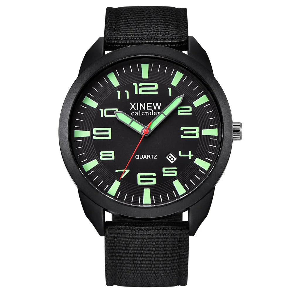 Montre Quartz avec Cadran Lumineux & Calendrier – Lumo